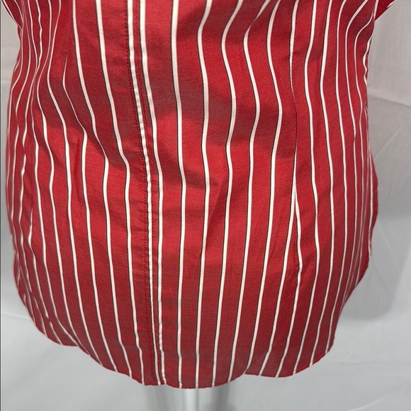 Isabel Marant Étoile Striped Silk Coral Button-Up Shirt, Size 38 / US 6 – Design - Picture 9 of 10